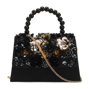 ALESSIA BIANCHI Floral Beaded Clutch